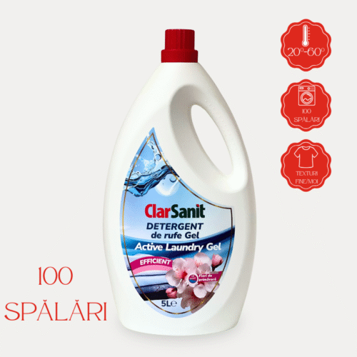 Detergent de Rufe EFFICIENT -  Flori de Primavara 5L - ClarSanit - imagine 1