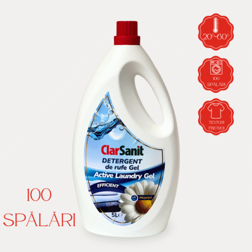 Detergent de Rufe EFFICIENT -  Mușețel (Chamomile) ClarSanit 5L - imagine 1