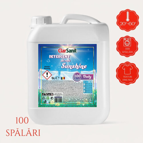 Detergent lichid ClarSanit Sunshine 5 L – 100 spălări