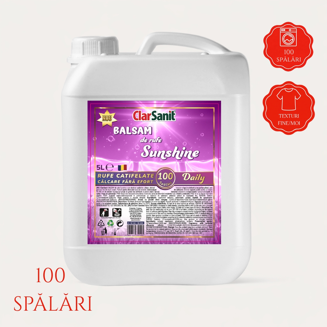 Balsam de rufe Sunshine 5 L – până la 100 spălări
